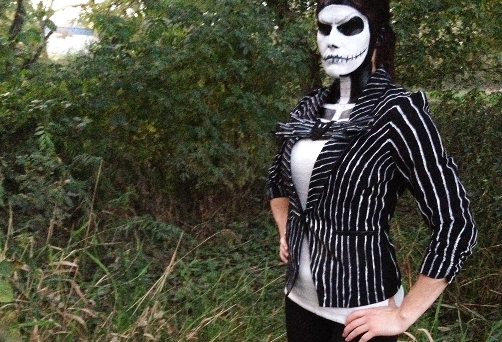 jack skellington costume makeup