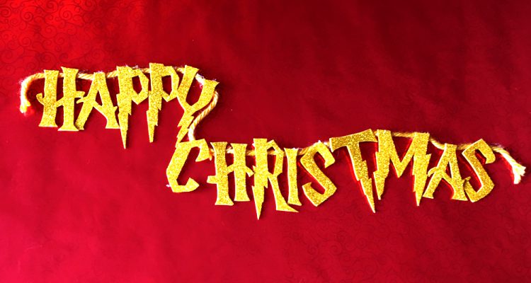 Harry Potter Happy Christmas Banner