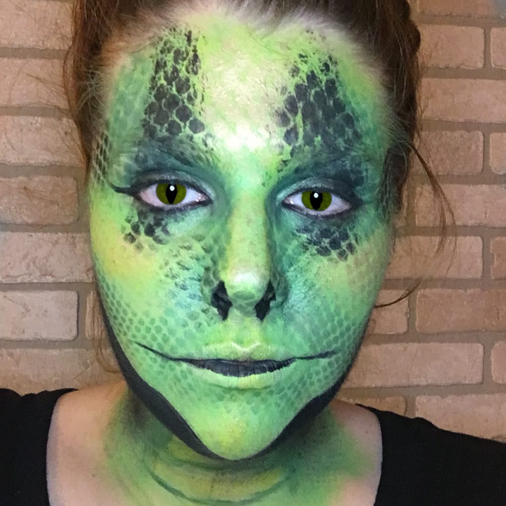 Harry Potter Basilisk- Snake Makeup